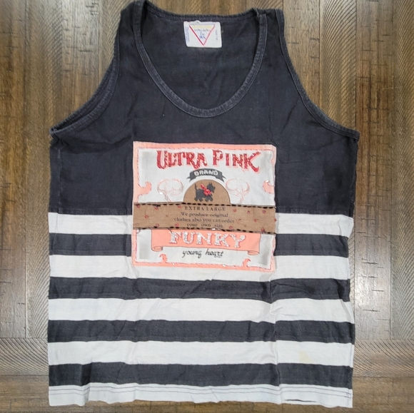 Ultra Pink Vintage Med/Large Sleeveless Top - Picture 1 of 9